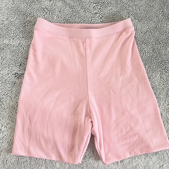 Pants - White Fox Boutique Pink Biker Shorts